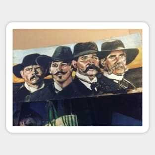 Wyatt Earp And Gang Sticker